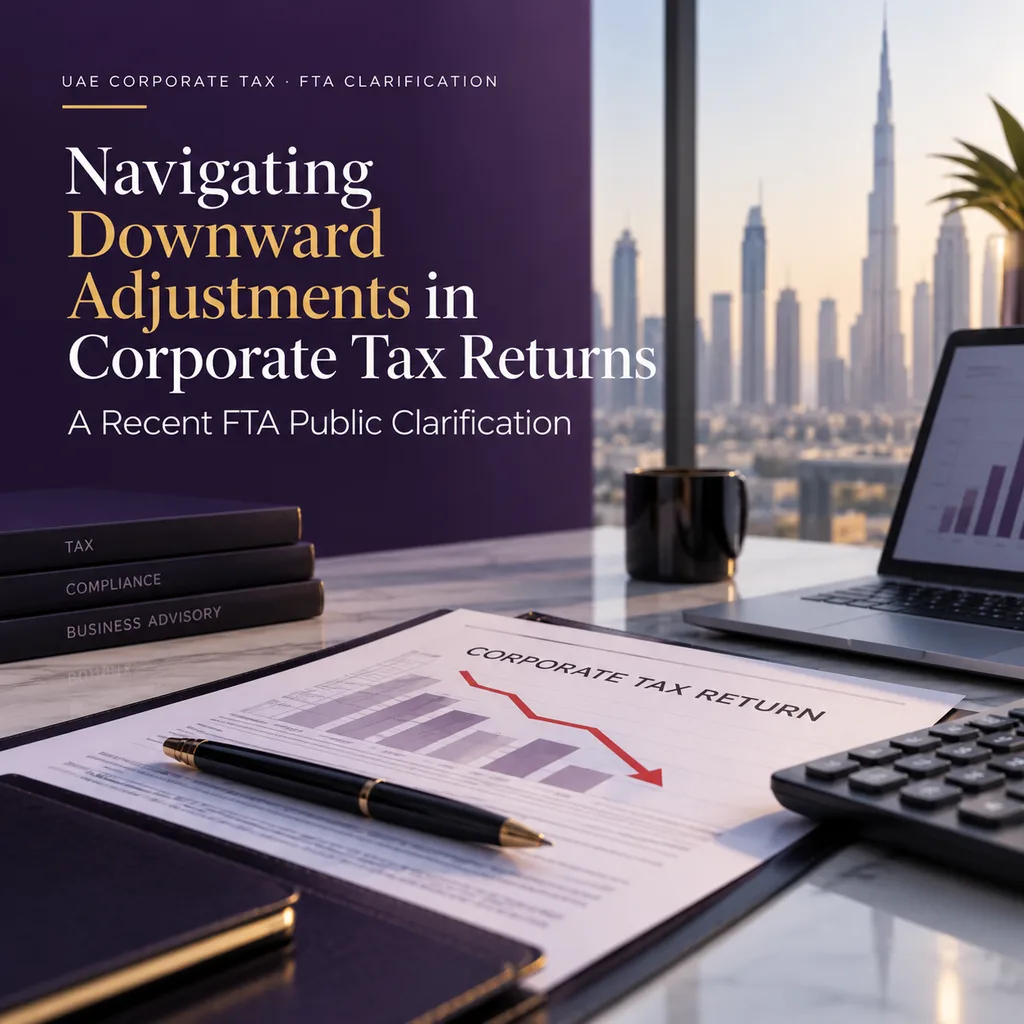 Navigating Downward Adjustments in Corporate Tax Returns: A Recent FTA Public Clarification - CTP011